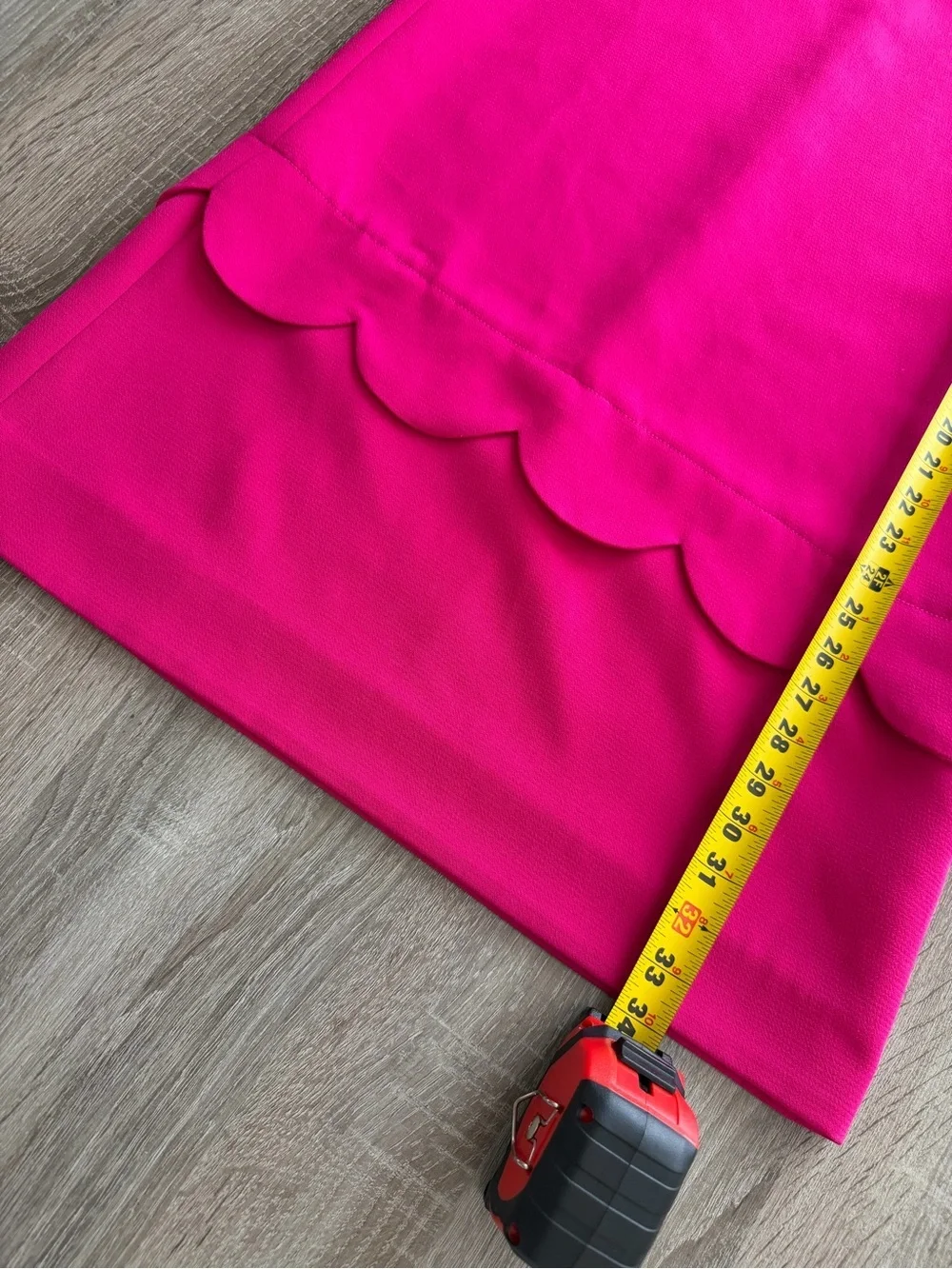 Kate Spade New York Demi Scalloped Shift Dress in Fuchsia Pink Size 4